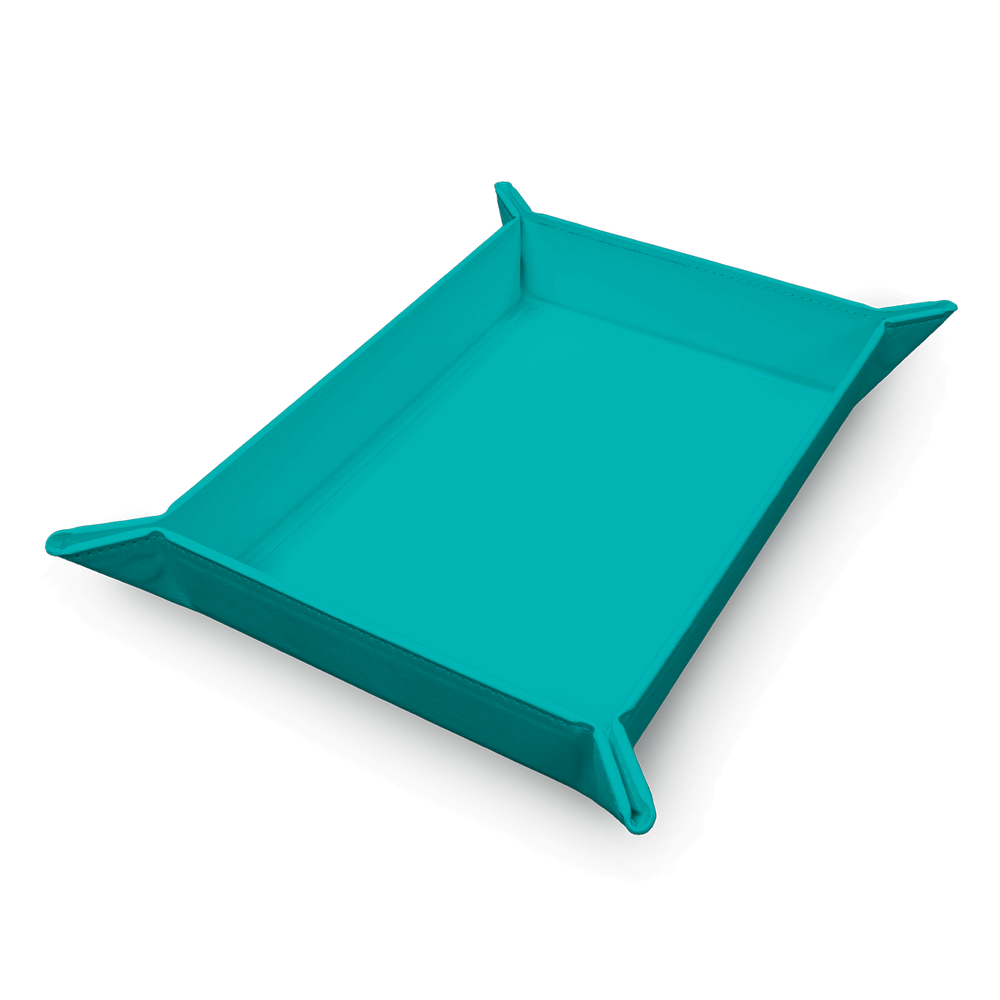 Vivid Magnetic Folding Dice Tray - Teal