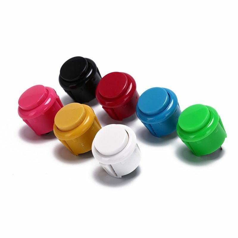 5pcs 24mm Push Button for Arcade Game Joystick Controller  Multi Colors (Online Only)
