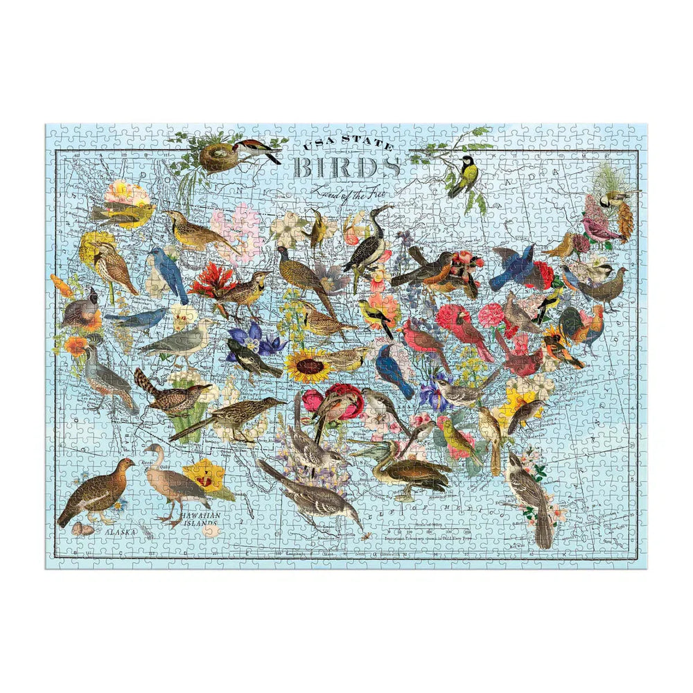 USA State Birds 1000 Piece Jigsaw Puzzle Galison (ONLINE ORDER ONLY)