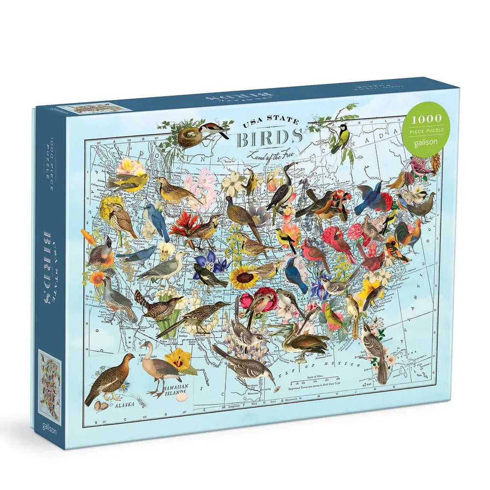 USA State Birds 1000 Piece Jigsaw Puzzle Galison (ONLINE ORDER ONLY)