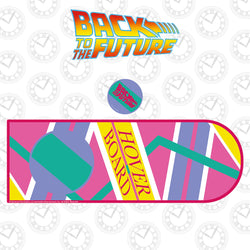 Back to the Future Part II XL Hoverboard Desk Pad and Coaster Set (ONLINE ORDER ONLY)