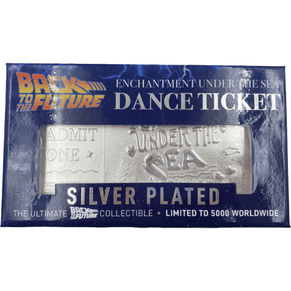 Back to the Future silver plated Enchantment Under the Sea dance ticket replica (ONLINE ORDER ONLY)