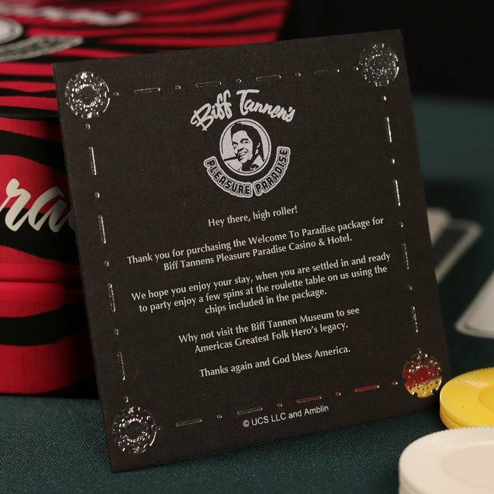 Back to the Future Part II Limited Edition Biff Tannen's Pleasure Paradise "Welcome to Paradise" Gift Box (ONLINE ORDER ONLY)