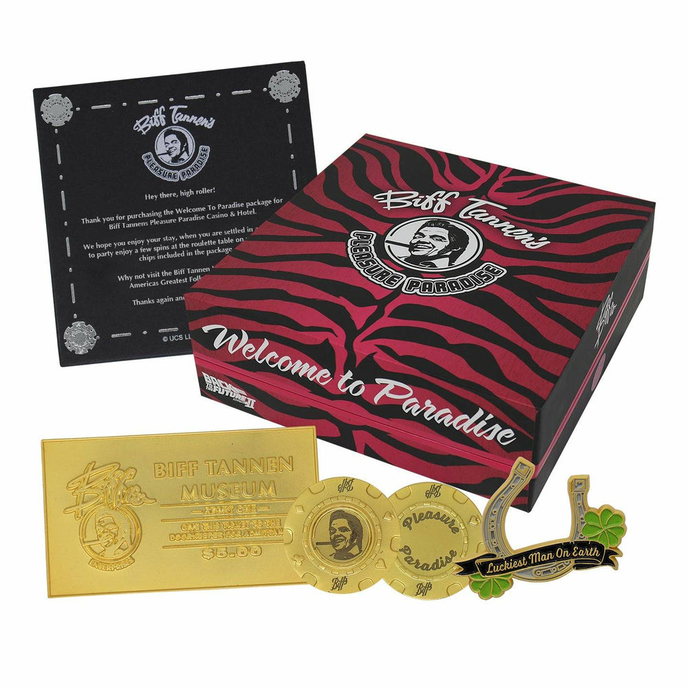 Back to the Future Part II Limited Edition Biff Tannen's Pleasure Paradise "Welcome to Paradise" Gift Box (ONLINE ORDER ONLY)
