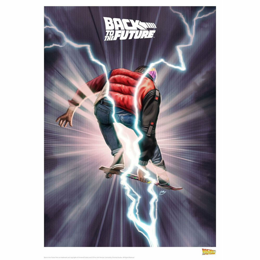 Back to the Future "Hang Time" Limited Edition Commemorative Print (ONLINE ORDER ONLY)