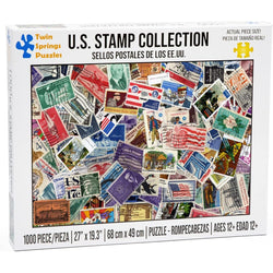 U.S. Stamp Collection 1000 Piece Jigsaw Puzzle Twin Spring (ONLINE ORDER ONLY)