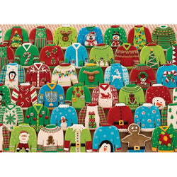 Ugly Xmas Sweaters 1000 Piece Jigsaw Puzzle Cobble Hill (ONLINE ORDER ONLY)