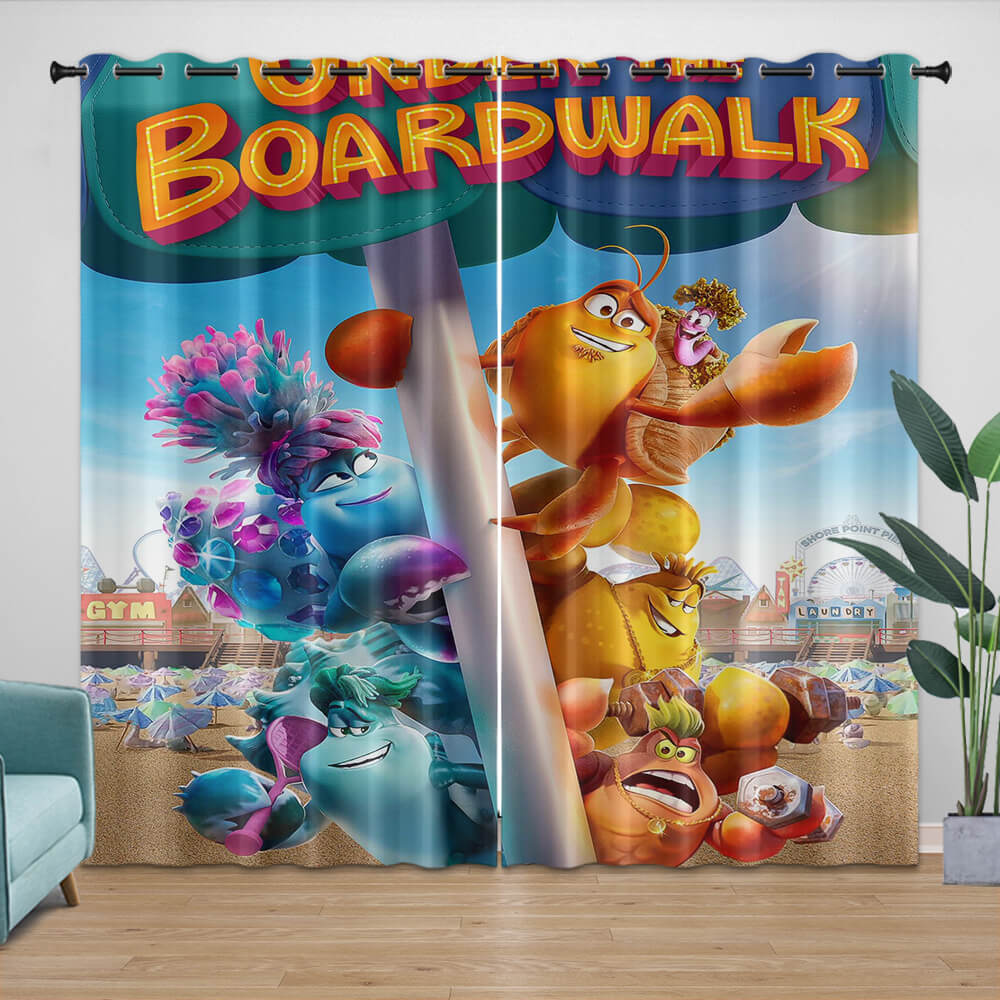 Under The Boardwalk Curtains Blackout Window Drapes (Online Order Only)