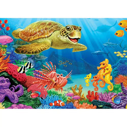 Undersea Turtle 35 Piece Tray Jigsaw Puzzle Cobble Hill (ONLINE ORDER ONLY)