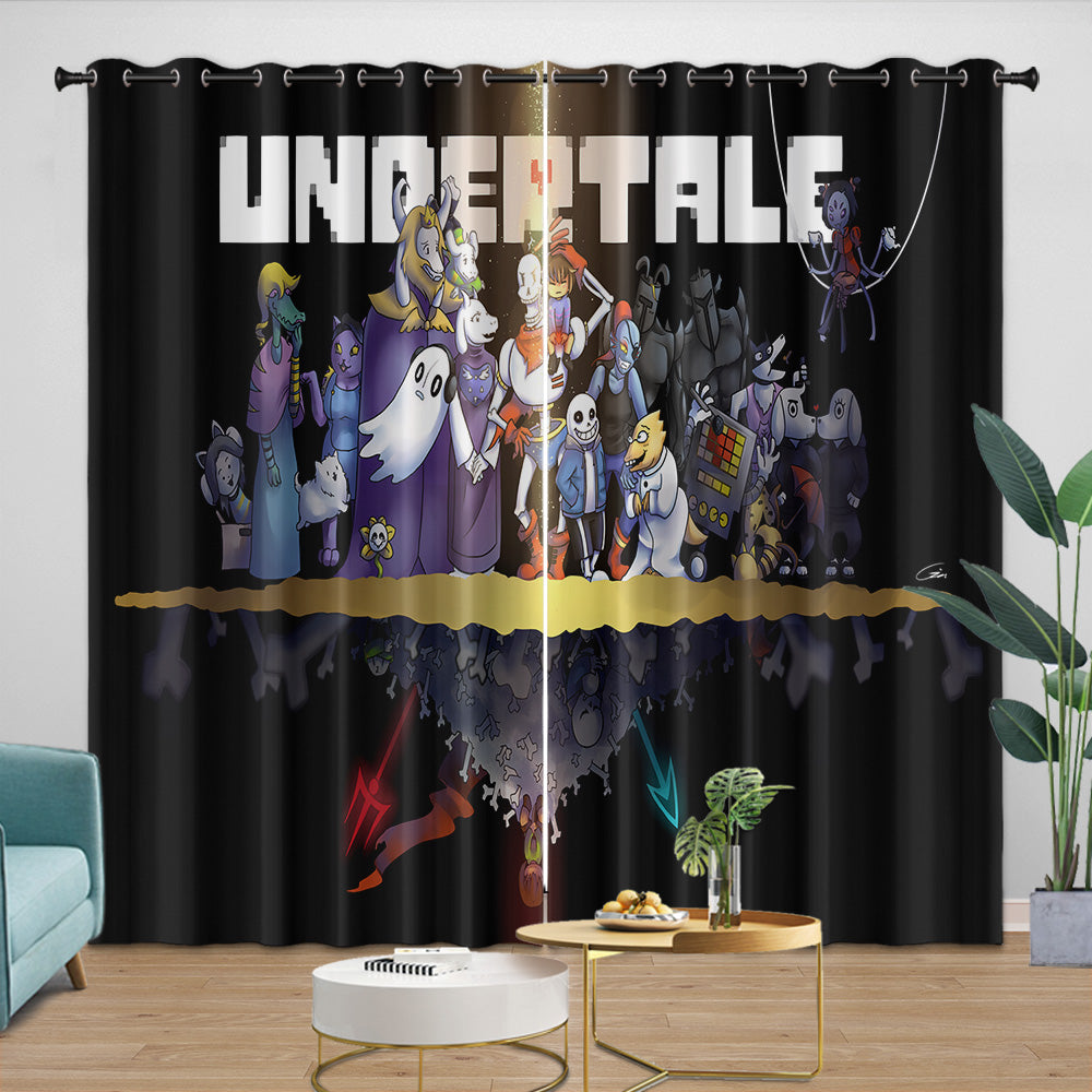 Undertale Curtains Blackout Window Drapes Room Decoration (Online Order Only)