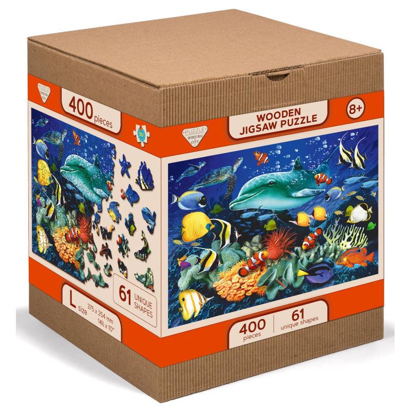 Underwater Adventures 400 Piece Wood Jigsaw Puzzle Wooden City (ONLINE ORDER ONLY)