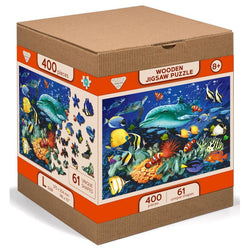 Underwater Adventures 400 Piece Wood Jigsaw Puzzle Wooden City (ONLINE ORDER ONLY)