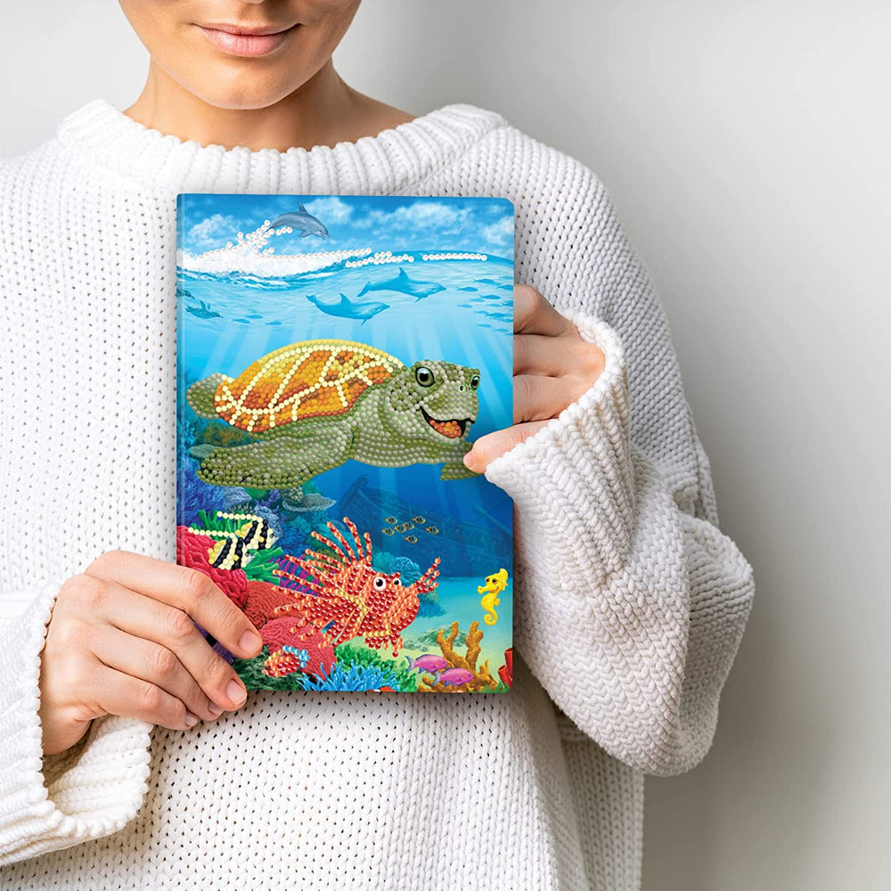 Underwater Turtle Crystal Art Notebook Kit Craft Buddy (ONLINE ORDER ONLY)