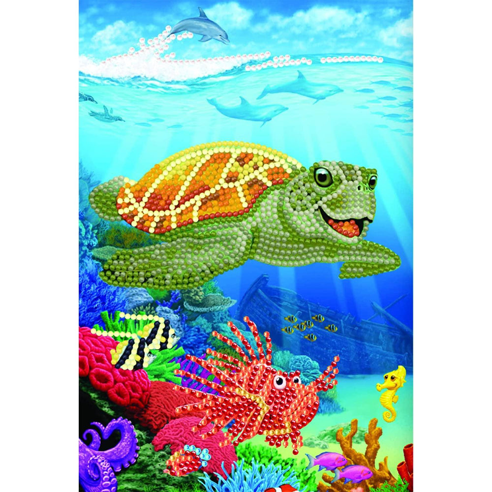 Underwater Turtle Crystal Art Notebook Kit Craft Buddy (ONLINE ORDER ONLY)