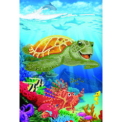 Underwater Turtle Crystal Art Notebook Kit Craft Buddy (ONLINE ORDER ONLY)