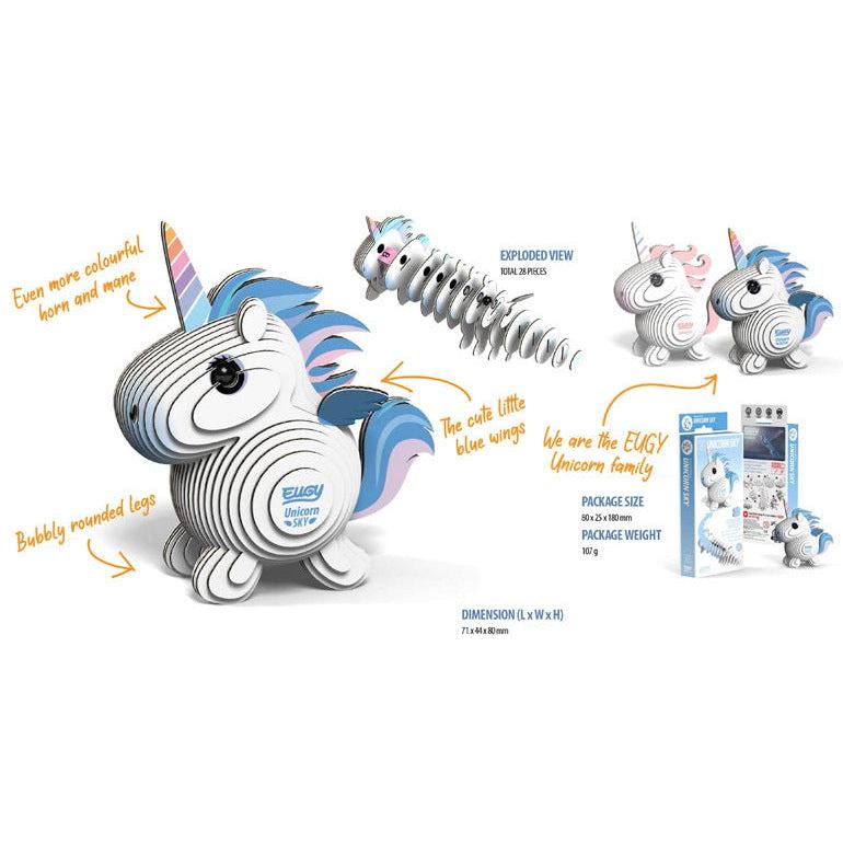 Unicorn Sky 3D Cardboard Model Kit Eugy (ONLINE ORDER ONLY)