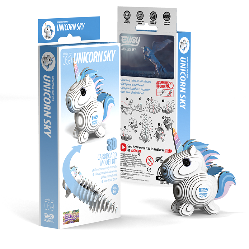 Unicorn Sky 3D Cardboard Model Kit Eugy (ONLINE ORDER ONLY)