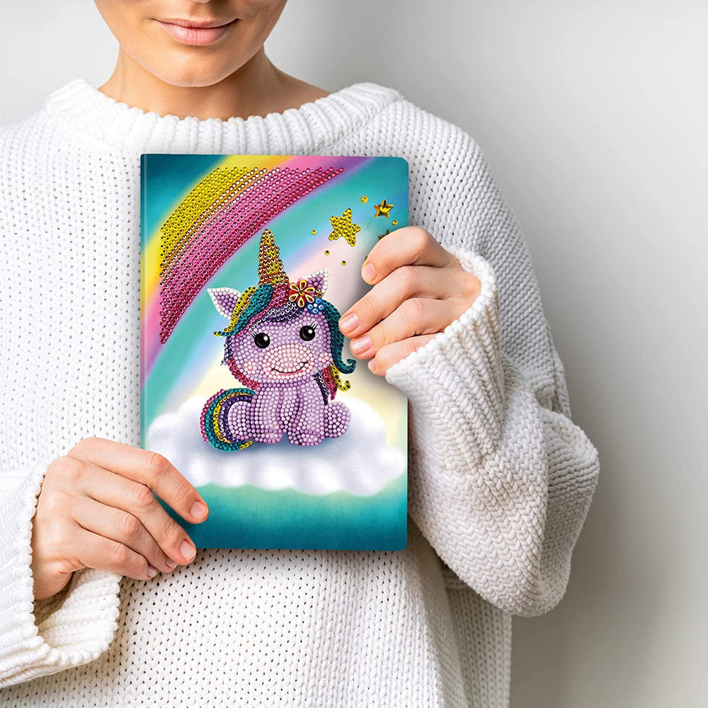 Unicorn Smile Crystal Art Notebook Kit Craft Buddy (ONLINE ORDER ONLY)