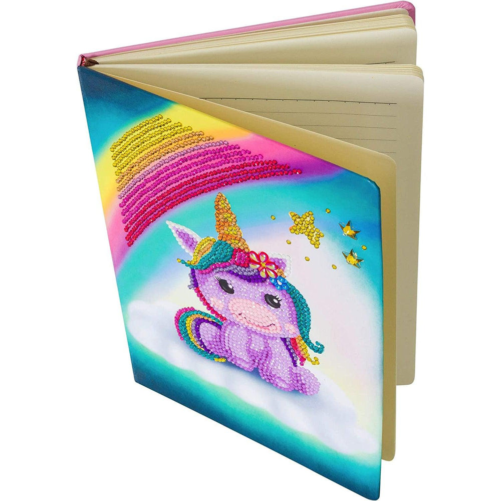 Unicorn Smile Crystal Art Notebook Kit Craft Buddy (ONLINE ORDER ONLY)