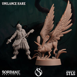 3D Printed Sordane Publishing Unilance Hare 28 32mm D&D (Online Only)