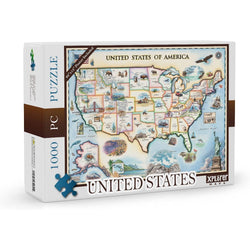 United States 1000 Piece Jigsaw Puzzle Xplorer Maps (ONLINE ORDER ONLY)
