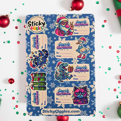 Christmas Gift Tag Sticker Sheets (ONLINE ORDER ONLY)
