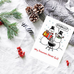 BBQ Snowmen Christmas Card (ONLINE ORDER ONLY)