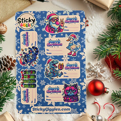 Christmas Gift Tag Sticker Sheets (ONLINE ORDER ONLY)