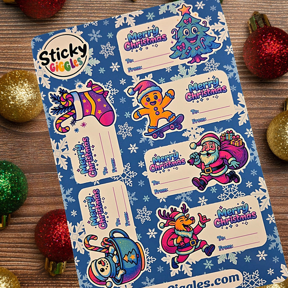 Christmas Gift Tag Sticker Sheets (ONLINE ORDER ONLY)
