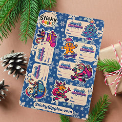 Christmas Gift Tag Sticker Sheets (ONLINE ORDER ONLY)