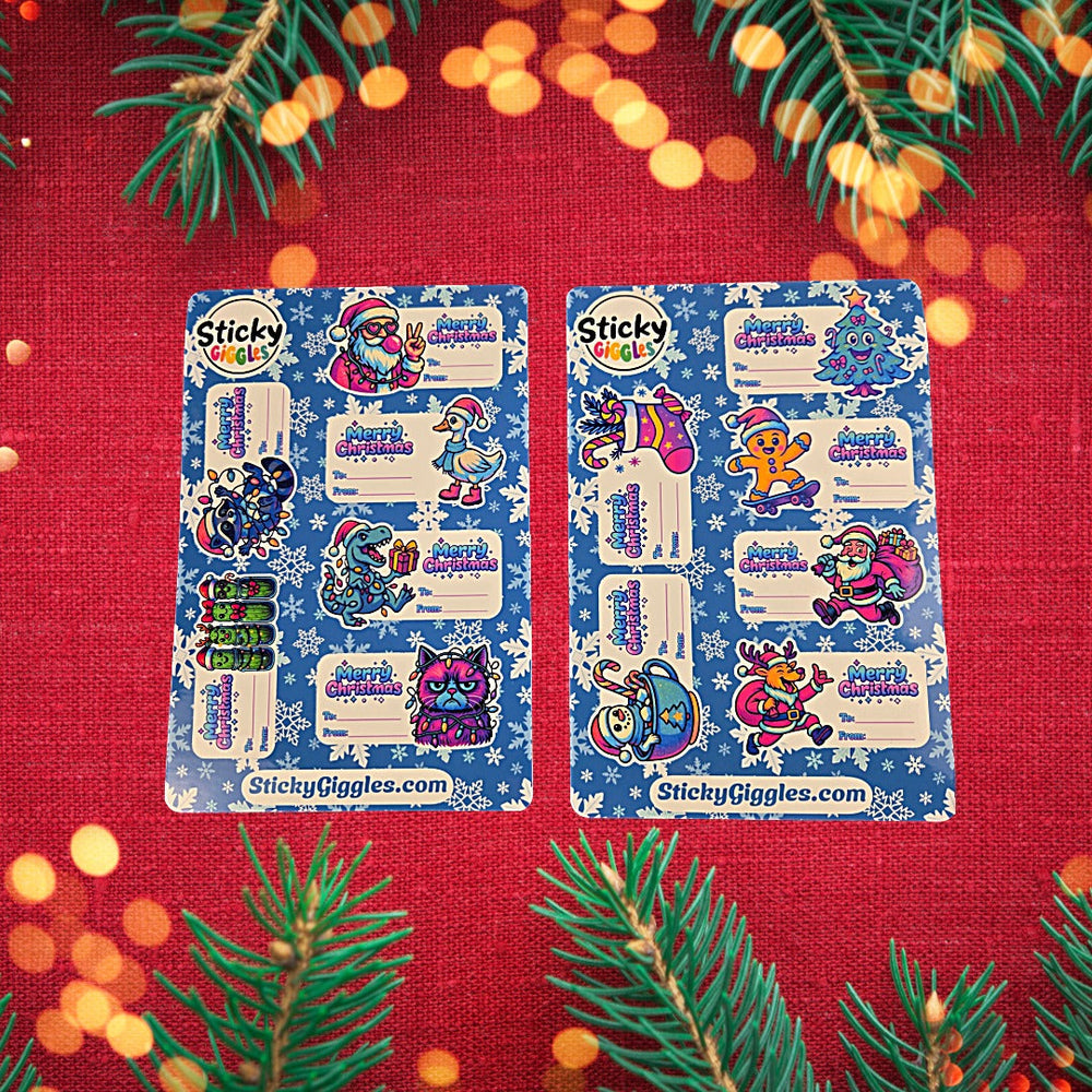 Christmas Gift Tag Sticker Sheets (ONLINE ORDER ONLY)