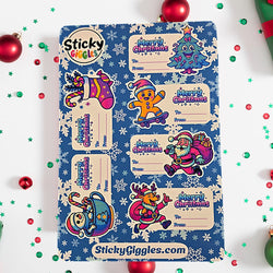Christmas Gift Tag Sticker Sheets (ONLINE ORDER ONLY)