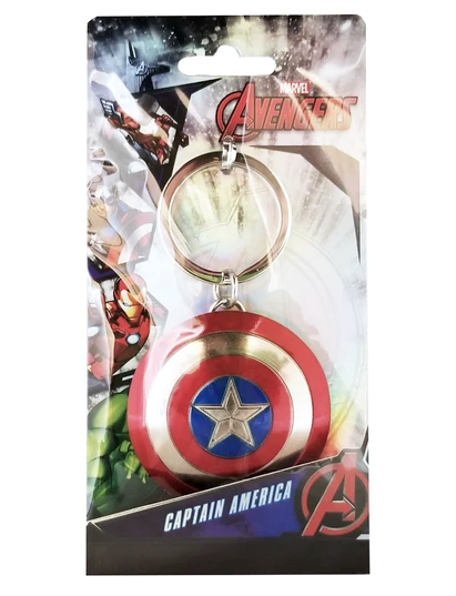 Captain America Shield Marvel Large Stainless Steel Keychain (ONLINE ORDER ONLY)