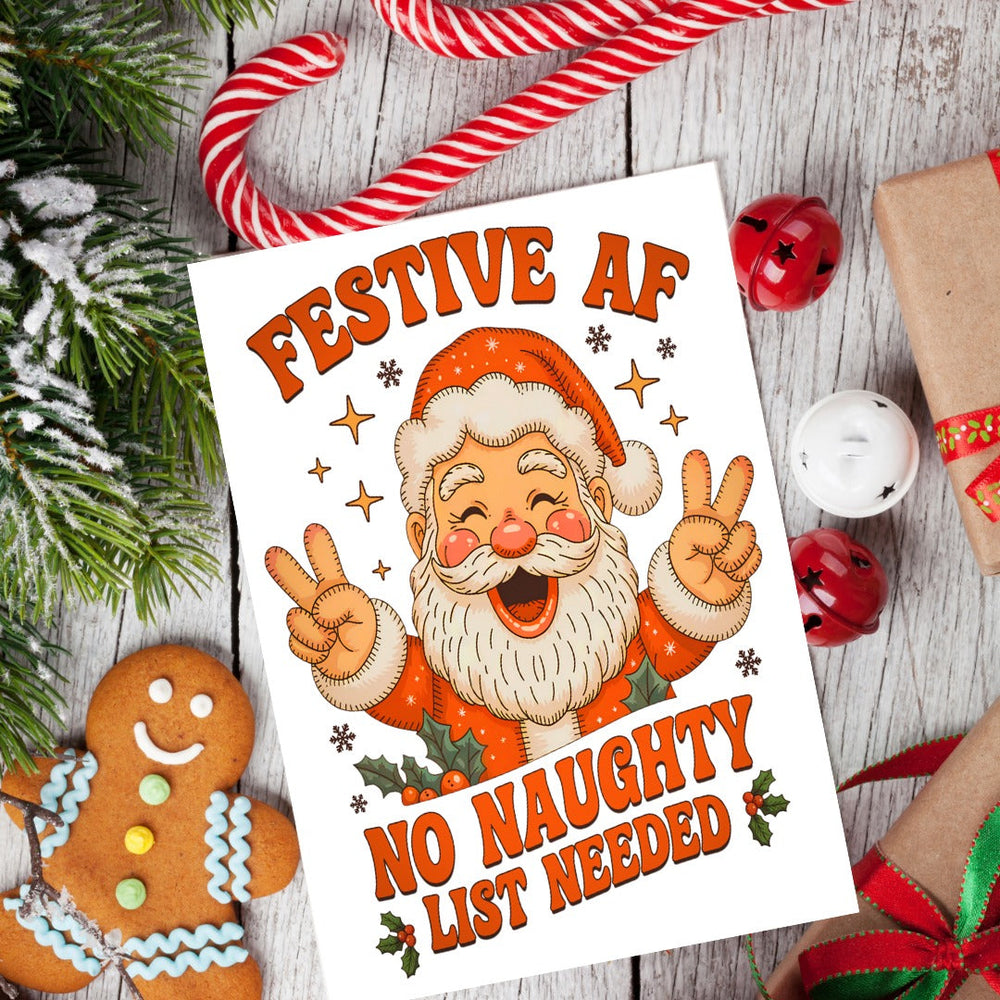 Festive AF Christmas Card (ONLINE ORDER ONLY)