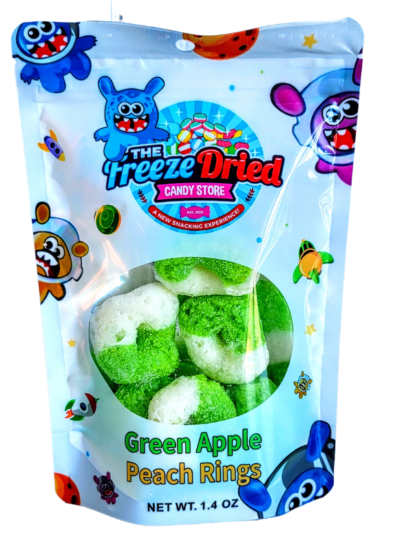 Green Apple Peach Rings (ONLINE ORDER ONLY)