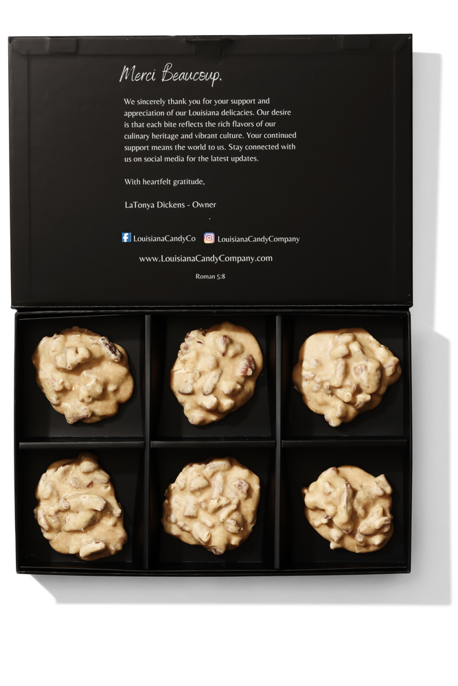 Classic Pecan Praline - 6 Count (ONLINE ORDER ONLY)