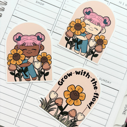 Grow with the Flow  | Sticker Die Cut (ONLINE ORDER ONLY)