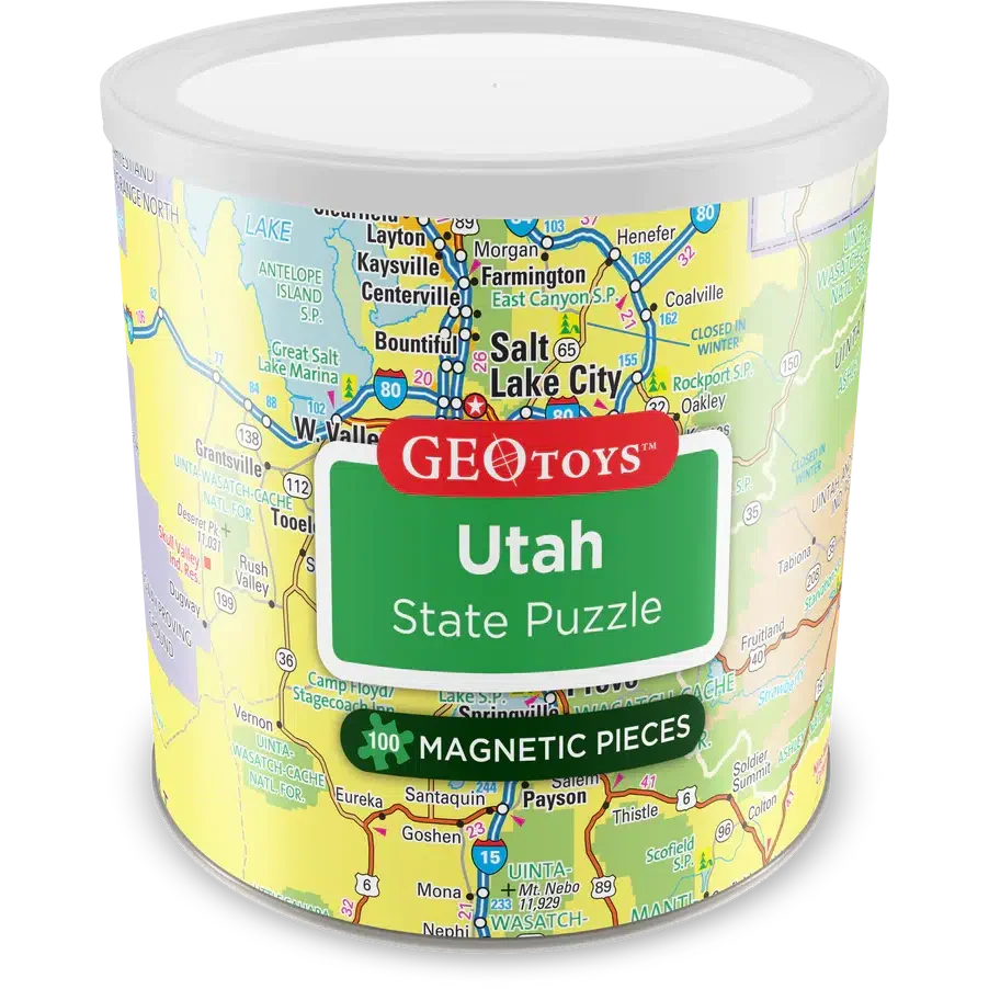 Utah State 100 Piece Magnetic Jigsaw Puzzle Geotoys (ONLINE ORDER ONLY)