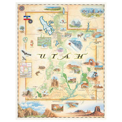 Utah State 1000 Piece Jigsaw Puzzle Xplorer Maps (ONLINE ORDER ONLY)