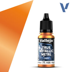 Vallejo True Metallic Metal: Forged Red - Light (18 ml)