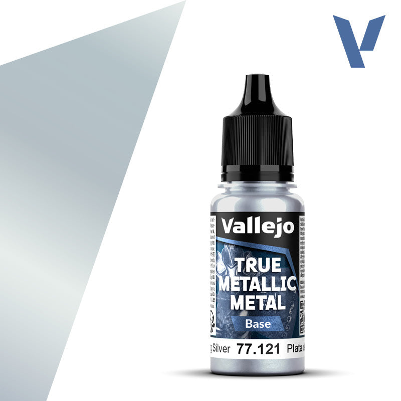 Vallejo True Metallic Metal: Sterling Silver - Base (18 ml)