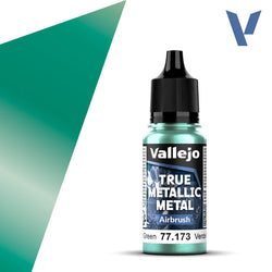 Vallejo True Metallic Metal: Beetle Green - Airbrush (18 ml)