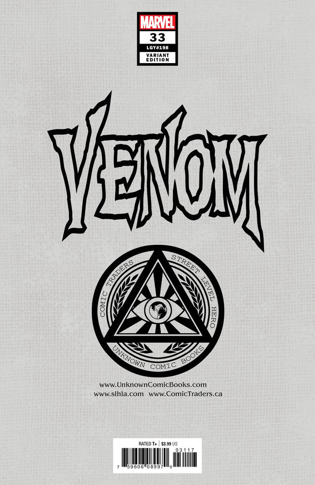 Venom #33 Unknown Comics Will Sliney Exclusive Var Kib (02/03/2021) (ONLINE ORDER ONLY)