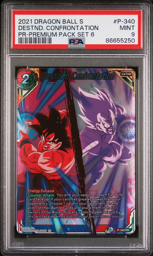 2021 DRAGON BALL SUPER DESTND. CONFRONTATION #P-340 - PSA 9 (Online Order Only)