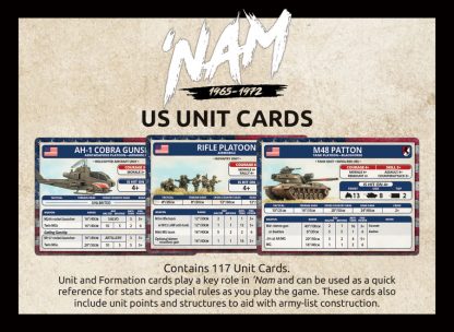 Flames of War: 'NAM - US Unit Cards (ONLINE ORDER ONLY)