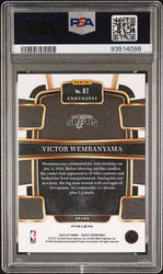 Graded 2023 Panini Select Victor Wembanyama #87 Red Cracked Ice Rookie RC Basketball Card PSA 10 Gem Mint (ONLINE ORDER ONLY)