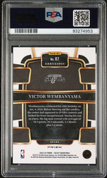 Graded 2023 Panini Select Victor Wembanyama #87 Silver Rookie RC Basketball Card PSA 10 Gem Mint