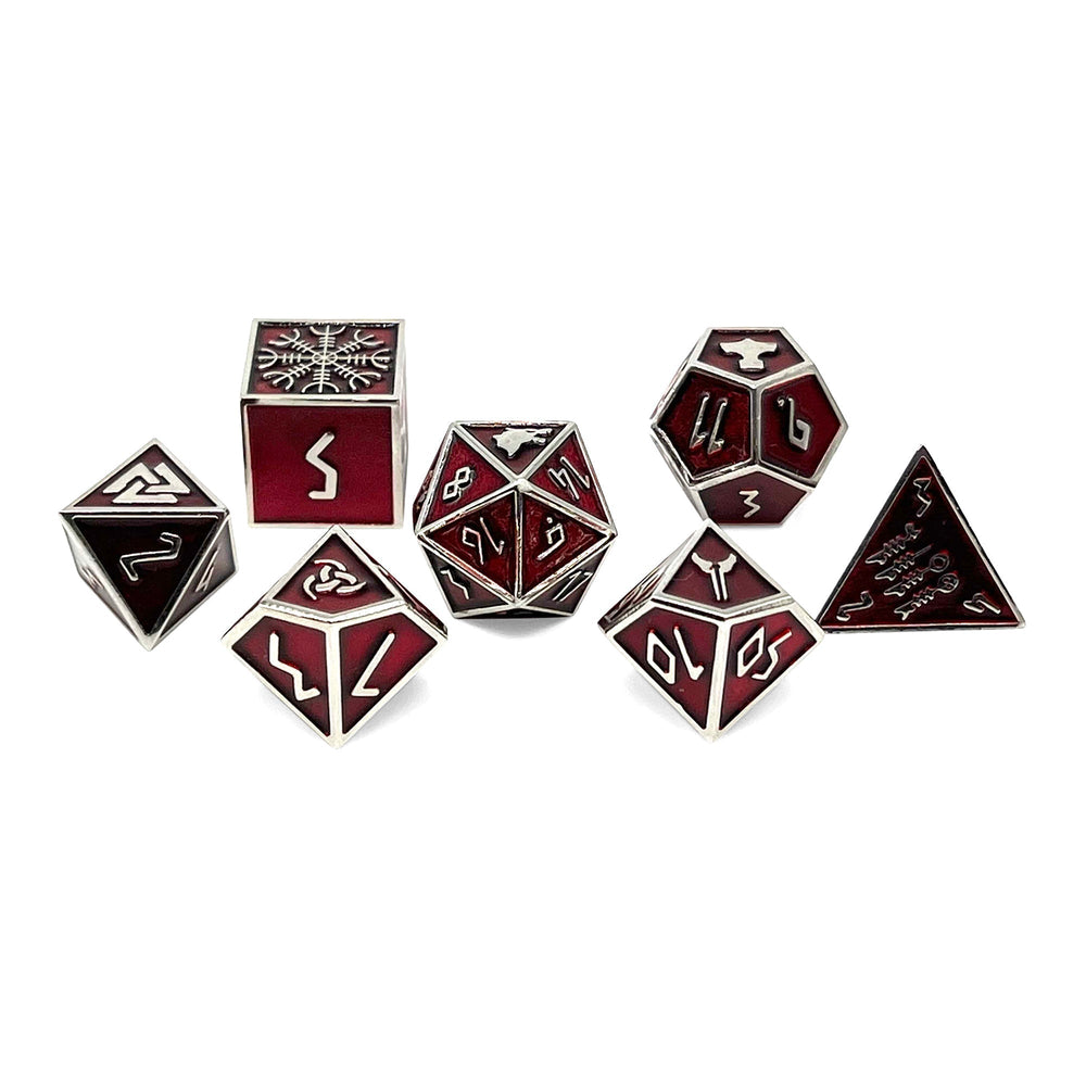 Vampire Blood - Norse Themed Metal Dice Set (Online Only)