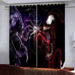 Venom Pattern Curtains Blackout Window Drapes (Online Order Only)