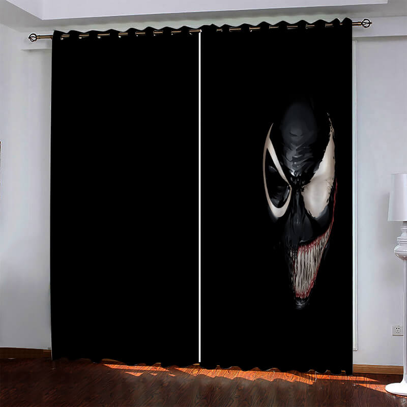 Venom Pattern Curtains Blackout Window Drapes (Online Order Only)